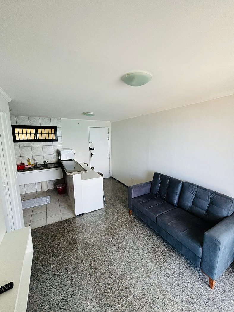 Apartamento triplo frente mar